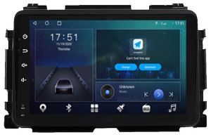 Autoradio para HONDA HRV años 2014-21, Pantalla QLED de 9" Procesador 8 Nucleos (64+4), Android 12 con Carplay inalambrico + procesador de audio DSP-GPS-BT-USB-WIFI-Chip4G (EN STOCK) OCTA64 SERIES