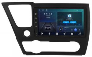 Autoradio para HONDA CIVIC años 2012-16, Pantalla QLED de 9" Procesador 8 Nucleos (64+4), Android 12 con Carplay inalambrico + procesador de audio DSP-GPS-BT-USB-WIFI-Chip4G (EN STOCK) OCTA64 SERIES