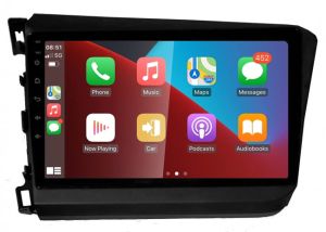 Autoradio para HONDA CIVIC años 2012-16 (Tipo2), Procesador 4 Nucleos (64+2) Android 13 - Pantalla 9" con CARPLAY y ANDROID AUTO Inalambrico + WIFI-GPS-BT (EN STOCK) QUAD64+2RAM-KBT SERIES