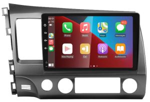 Autoradio para HONDA CIVIC años 2006-12, Procesador 4 Nucleos (64+2) Android 13 - Pantalla 10" con CARPLAY y ANDROID AUTO Inalambrico + WIFI-GPS-BT (EN STOCK) QUAD64+2RAM-KBT SERIES