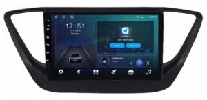 Autoradio para HYUNDAI ACCENT años 2020-23, Pantalla QLED de 9" Procesador 8 Nucleos (64+4), Android 12 con Carplay inalambrico + procesador de audio DSP-GPS-BT-USB-WIFI-Chip4G (EN STOCK) OCTA64 SERIES
