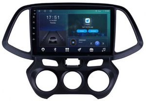 Autoradio para HYUNDAI ATOS años 2019-20, Pantalla QLED de 9" Procesador 8 Nucleos (64+4), Android 12 con Carplay inalambrico + procesador de audio DSP-GPS-BT-USB-WIFI-Chip4G (EN STOCK) OCTA64 SERIES