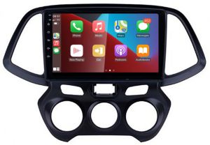 Autoradio para HYUNDAI ATOS años 2019-20, Procesador 4 Nucleos (64+2) Android 13 - Pantalla 9" con CARPLAY y ANDROID AUTO Inalambrico + WIFI-GPS-BT (EN STOCK) QUAD64+2RAM-KBT SERIES