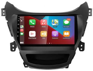 Autoradio para HYUNDAI ELANTRA años 2011-15, Procesador 4 Nucleos (64+2) Android 13 - Pantalla 9" con CARPLAY y ANDROID AUTO Inalambrico + WIFI-GPS-BT (EN STOCK) QUAD64+2RAM-KBT SERIES