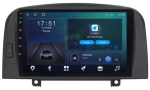 Autoradio para HYUNDAI modelo SONATA años del 2004-08, Pantalla QLED de 9" Procesador 8 Nucleos (64+4), Android 12 con Carplay inalambrico + procesador de audio DSP-GPS-BT-USB-WIFI-Chip4G (EN STOCK) OCTA64 SERIES