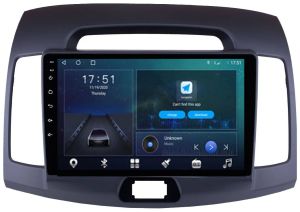 Autoradio para HYUNDAI ELANTRA años del 2006-10, Pantalla QLED de 9" Procesador 8 Nucleos (64+4), Android 12 con Carplay inalambrico + procesador de audio DSP-GPS-BT-USB-WIFI-Chip4G (EN STOCK) OCTA64 SERIES