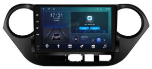 Autoradio para HYUNDAI modelo I10 años 2013-19, Pantalla QLED de 9" Procesador 8 Nucleos (64+4), Android 12 con Carplay inalambrico + procesador de audio DSP-GPS-BT-USB-WIFI-Chip4G (EN STOCK) OCTA64 SERIES