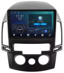 Autoradio para HYUNDAI I30 años 2008-11 (MANUAL AC), Pantalla QLED de 9" Procesador 8 Nucleos (64+4), Android 12 con Carplay inalambrico + procesador de audio DSP-GPS-BT-USB-WIFI-Chip4G (EN STOCK) OCTA64 SERIES