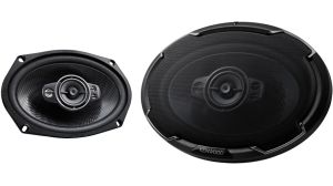 Juego de parlantes ovalados 6x9" marca KENWOOD modelo  KFC-6996PS (125 RMS) 5vias