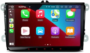 Radio de ultima generación 2DIN Universal Marca XTRONS tope de linea, compatible para VW SKODA/SEAT pantalla 9", Procesador 8 Nucleos Qualcomm (128+6), Android 10 con WIFI, CARPLAY, GPS, BT, USB, SD frontal,Camara Retro (IMPORTACION 7D)