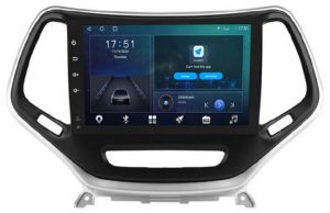 Autoradio para JEEP CHEROKEE SPORT - LATITUDE años 2014-19, Pantalla QLED de 9" Procesador 8 Nucleos (64+4), Android 12 con Carplay inalambrico + procesador de audio DSP-GPS-BT-USB-WIFI-Chip4G (EN STOCK) OCTA64 SERIES