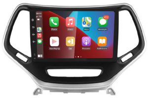 Autoradio para JEEP CHEROKEE SPORT - LATITUDE años 2014-19, Procesador 4 Nucleos (64+2) Android 13 - Pantalla 9" con CARPLAY y ANDROID AUTO Inalambrico + WIFI-GPS-BT (EN STOCK) QUAD64+2RAM-KBT SERIES