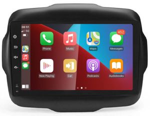 Autoradio para JEEP RENEGADE años 2016-22, Procesador 4 Nucleos (64+2) Android 13 - Pantalla 9" con CARPLAY y ANDROID AUTO Inalambrico + WIFI-GPS-BT (EN STOCK) QUAD64+2RAM-KBT SERIES