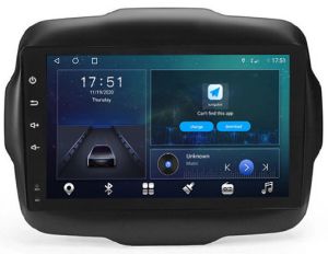 Autoradio para JEEP RENEGADE años 2016-22, Pantalla QLED de 9" Procesador 8 Nucleos (64+4), Android 12 con Carplay+DSP-GPS-BT-USB-WIFI-Camara Retro (EN STOCK) OCTA64 SERIES