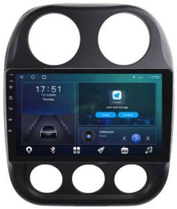 Autoradio para JEEP LIBERTY años del 2010-16, Pantalla QLED de 9" Procesador 8 Nucleos (64+4), Android 12 con Carplay inalambrico + procesador de audio DSP-GPS-BT-USB-WIFI-Chip4G (EN STOCK) OCTA64 SERIES