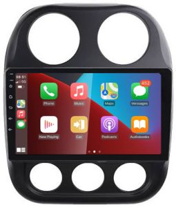 Autoradio para JEEP COMPASS años 2010-16, Procesador 4 Nucleos (64+2) Android 13 - Pantalla 9" con CARPLAY y ANDROID AUTO Inalambrico + WIFI-GPS-BT (EN STOCK) QUAD64+2RAM-KBT SERIES