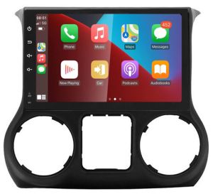 Autoradio para JEEP WRANGLER años 2008-17, Procesador 4 Nucleos (64+4) Android 13 - Pantalla 10" con CARPLAY y ANDROID AUTO Inalambrico con DSP, DUAL CAM + WIFI-GPS-BT (EN STOCK) QUAD64+4RAM-KBT SERIES