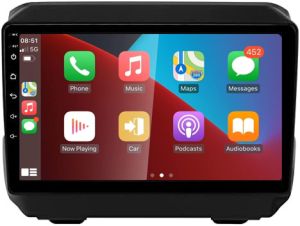 Autoradio para JEEP WRANGLER RUBICON años del 2018-21, Procesador 4 Nucleos (64+2) Android 13 - Pantalla 9" con CARPLAY y ANDROID AUTO Inalambrico + WIFI-GPS-BT (EN STOCK) QUAD64+2RAM-KBT SERIES