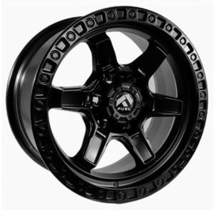 Juego de aros PDW Wheels  modelo JT169-7  matte black - 17"x9.0" - 6x139.7