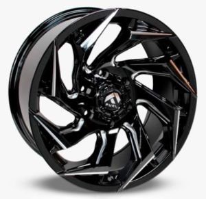 Juego de aros VARELOX Wheels  modelo JT187-8  gloss black mw - 18"x9.0" - 6x139.7 - dis. FUEL
