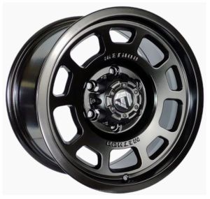 Juego de aros PDW Wheels  modelo JT213-6  matte black - 16"x8.0" - 6x139.7