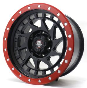 Juego de aros ZH Wheels  modelo JT244-7  mb red line - 17"x9.0" - 6x139.7