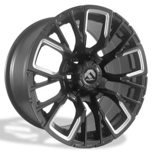Juego de aros VARELOX Wheels modelo JT256-7  black milling window - 17"x9.0" - 6x139.7
