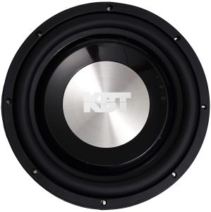 subwoofer plano de 12",  Doble bobina, 2 Ohmios, marca KBT modelo KSW-12D2 (200 RMS)
