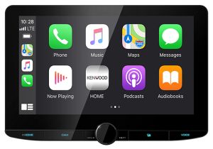 Equipo Multimedia Kenwood DMX-1037S de 10.1"- 2 DIN DVD / Bluetooth / Carplay / Wifi / Duplicado de pantalla (Tope de Linea)