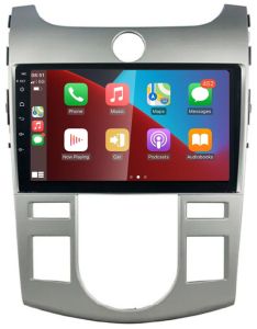Autoradio para KIA CERATO FORTE años 2008-12 (CLIMATIZADOR), Procesador 4 Nucleos (64+2) Android 13 - Pantalla 9" con CARPLAY y ANDROID AUTO Inalambrico + WIFI-GPS-BT (EN STOCK) QUAD64+2RAM-KBT SERIES