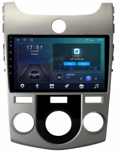 Autoradio para KIA CERATO FORTE años 2008-12 (AC MANUAL), Pantalla QLED de 9" Procesador 8 Nucleos (64+4), Android 12 con Carplay inalambrico + procesador de audio DSP-GPS-BT-USB-WIFI-Chip4G (EN STOCK) OCTA64 SERIES