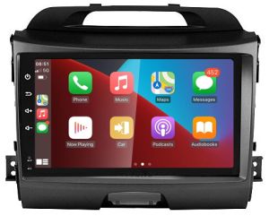 Autoradio para KIA SPORTAGE años 2011-15, Procesador 4 Nucleos (64+2) Android 13 - Pantalla 9" con CARPLAY y ANDROID AUTO Inalambrico + WIFI-GPS-BT (EN STOCK) QUAD64+2RAM-KBT SERIES