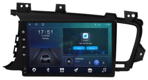 Autoradio para KIA OPTIMA años 2010-15 (Marco Grande), Pantalla QLED de 9" Procesador 8 Nucleos (64+4), Android 12 con Carplay inalambrico + procesador de audio DSP-GPS-BT-USB-WIFI-Chip4G (EN STOCK) OCTA64 SERIES