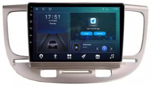 Autoradio para KIA modelo RIO años del 2006-10, Pantalla QLED de 9" Procesador 8 Nucleos (64+4), Android 12 con Carplay inalambrico + procesador de audio DSP-GPS-BT-USB-WIFI-Chip4G (EN STOCK) OCTA64 SERIES