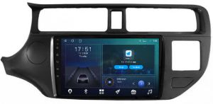 Autoradio para KIA RIO años 2011-14, Pantalla QLED de 9" Procesador 8 Nucleos (64+4), Android 12 con Carplay inalambrico + procesador de audio DSP-GPS-BT-USB-WIFI-Chip4G (EN STOCK) OCTA64 SERIES
