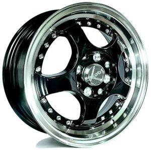 Juego de aros marca PDW Wheels  modelo L002-21 - 14"x5.5" - 4x114.3 (8h)