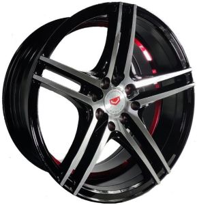 Juego de aros marca PDW Wheels  modelo L1500-25  mf-brl - 16"x7.0" - 4x100 (8h)