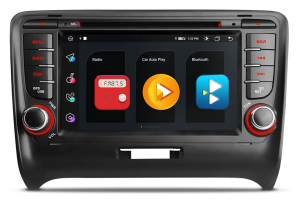 Autoradio Homologado para AUDI TT 2006-13 Procesador 8 Nucleos (64+4) Android 11 - Pantalla 7" con DVD-WIFI-GPS-BT-Procesador Audio DSP +Cam +TV Full HD + Carplay inalambrico - Android auto + chip4g (Importación 7D) PREMIUM series