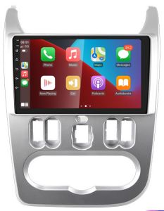 Autoradio para RENAULT SANDERO años del 2007-11, Procesador 4 Nucleos (64+2) Android 13 - Pantalla 9" con CARPLAY y ANDROID AUTO Inalambrico + WIFI-GPS-BT (EN STOCK) QUAD64+2RAM-KBT SERIES