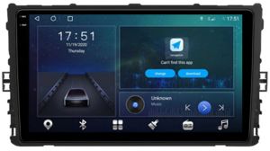Autoradio para VW VIRTUS - TCROSS años 2018-24, Pantalla QLED de 9" Procesador 8 Nucleos (64+4), Android 12 con Carplay inalambrico + procesador de audio DSP-GPS-BT-USB-WIFI-Chip4G (EN STOCK) OCTA64 SERIES