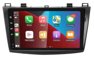 Autoradio para MAZDA 3 años 2009-13, Procesador 4 Nucleos (64+2) Android 13 - Pantalla 9" con CARPLAY y ANDROID AUTO Inalambrico + WIFI-GPS-BT (EN STOCK) QUAD64+2RAM-KBT SERIES