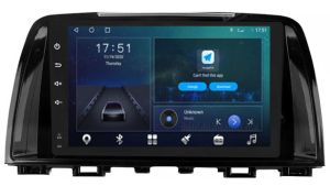 Autoradio Homologado para MAZDA 6 años 2014-18, Pantalla QLED 9" Procesador 8 Nucleos (64+4Ram), Android 15 con Carplay Inalambrico y Android Auto inalambrico, entrada Chip4G, procesador DSP, BT, WIFI, full Apps (En Stock) Serie OCTA64