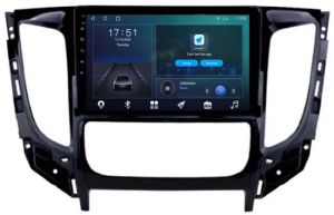 Autoradio para MITSUBISHI MONTERO SPORT L200 años 2018-20 (CLIMATIZADOR), Pantalla QLED de 9" Procesador 8 Nucleos (64+4), Android 12 con Carplay inalambrico + procesador de audio DSP-GPS-BT-USB-WIFI-Chip4G (EN STOCK) OCTA64 SERIES