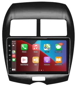 Autoradio para MITSUBISHI ASX años 2010-16, Procesador 4 Nucleos (64+2) Android 13 - Pantalla 10" con CARPLAY y ANDROID AUTO Inalambrico + WIFI-GPS-BT (EN STOCK) QUAD64+2RAM-KBT SERIES