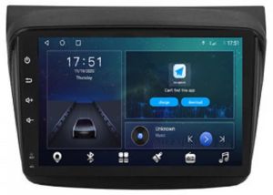Autoradio para MITSUBISHI L200 años 2005-14 / NATIVA MONTERO SPORT años 2008-16, Pantalla QLED de 9" Procesador 8 Nucleos (64+4), Android 12 con Carplay inalambrico + procesador de audio DSP-GPS-BT-USB-WIFI-Chip4G (EN STOCK) OCTA64 SERIES