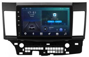 Autoradio para MITSUBISHI LANCER años 2007-18, Pantalla QLED de 10" Procesador 8 Nucleos (64+4), Android 12 con Carplay inalambrico + procesador de audio DSP-GPS-BT-USB-WIFI-Chip4G (EN STOCK) OCTA64 SERIES