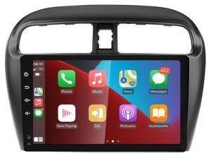 Autoradio para MITSUBISHI MIRAGE años 2012-20, Procesador 4 Nucleos (64+2) Android 13 - Pantalla 9" con CARPLAY y ANDROID AUTO Inalambrico + WIFI-GPS-BT (EN STOCK) QUAD64+2RAM-KBT SERIES