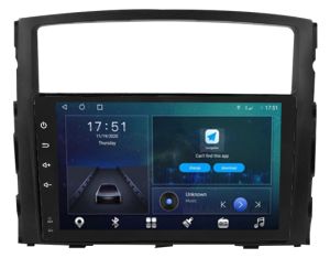 Autoradio para MITSUBISHI MONTERO años 2006-13, Pantalla QLED de 9" Procesador 8 Nucleos (64+4), Android 12 con Carplay inalambrico + procesador de audio DSP-GPS-BT-USB-WIFI-Chip4G (EN STOCK) OCTA64 SERIES