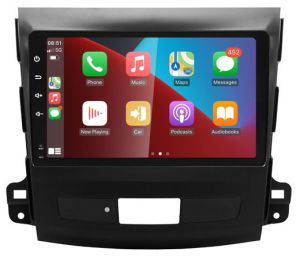 Autoradio para MITSUBISHI OUTLANDER años 2006-12, Procesador 4 Nucleos (64+2) Android 13 - Pantalla 9" con CARPLAY y ANDROID AUTO Inalambrico + WIFI-GPS-BT (EN STOCK) QUAD64+2RAM-KBT SERIES