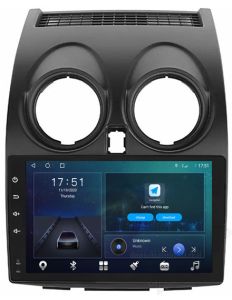 Autoradio Homologado para NISSAN QASHQAI años 2007-13, Pantalla QLED 9" Procesador 8 Nucleos (64+4Ram), Android 15 con Carplay Inalambrico y Android Auto inalambrico, entrada Chip4G, procesador DSP, BT, WIFI, full Apps (En Stock) Serie OCTA64